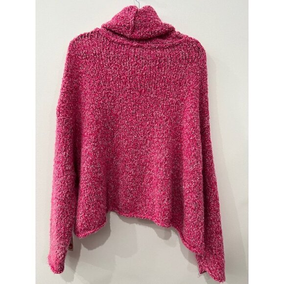 NWD New with Defect Free People Bff Cowl Neck Sweater, Size M - Pink MSRP $98 - Picture 11 of 14